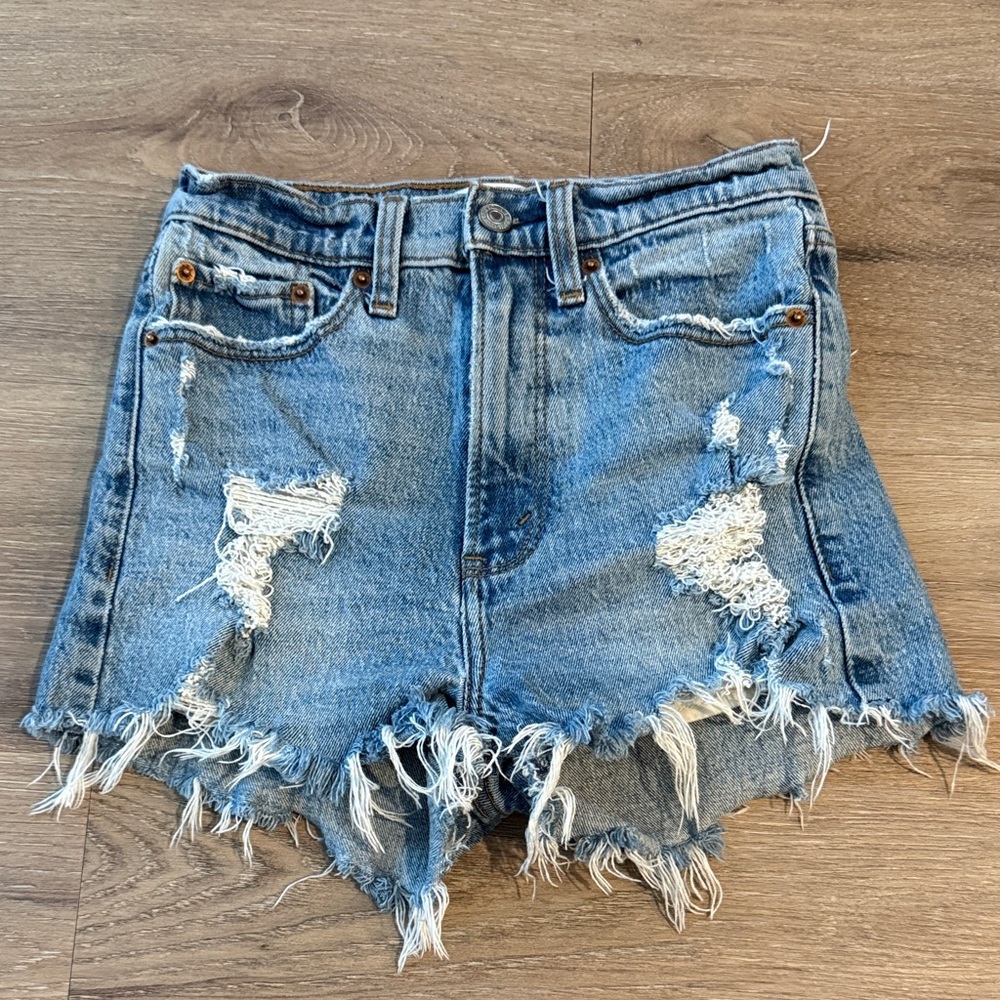Abercrombie & Fitch high rise Jean Shorts